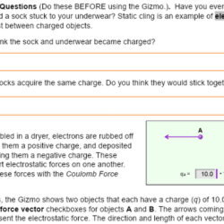 Coulomb force static gizmo answers