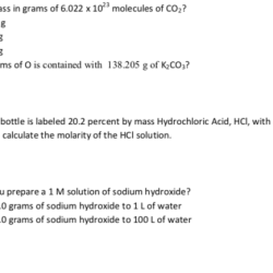 Substance molar molecules weigh 44mg